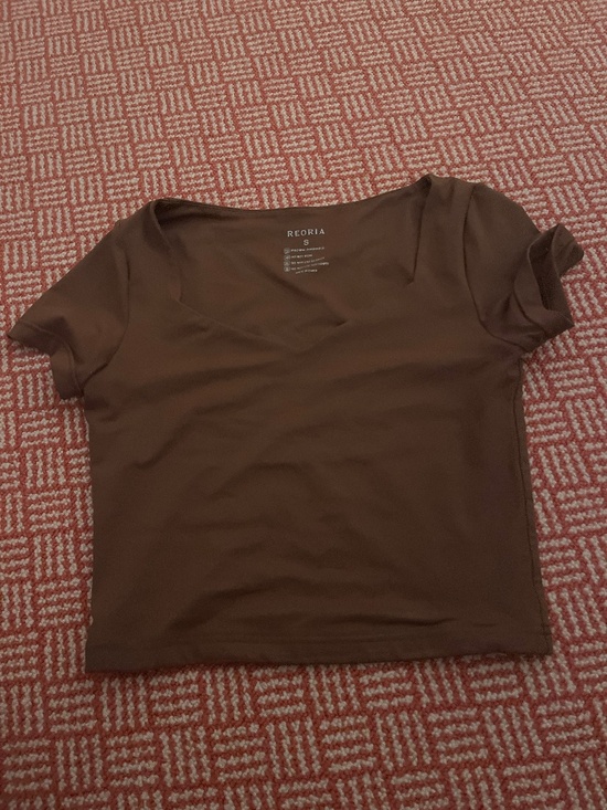 Amazon Tops - Brown Compression Top Low Cut